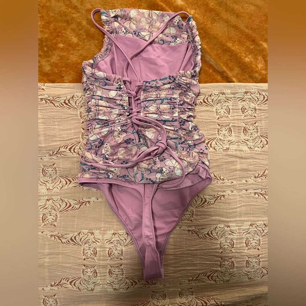 Free People Intimately Butterfly Bodysuit | Purple and Pink FP Bodysuit | NWOT - Picture 11 of 12